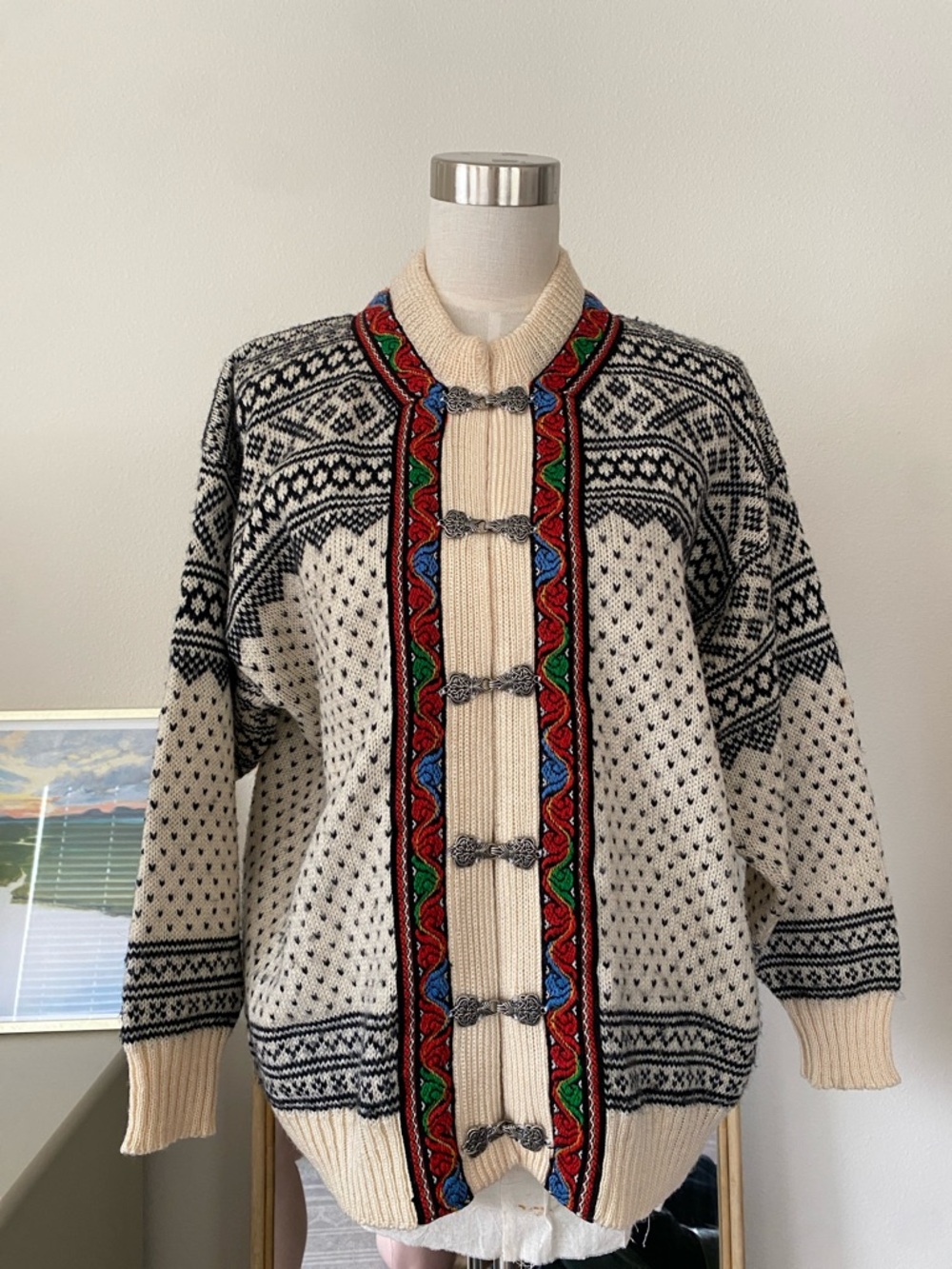 Vintage Norlender Nordic Wool Cardigan